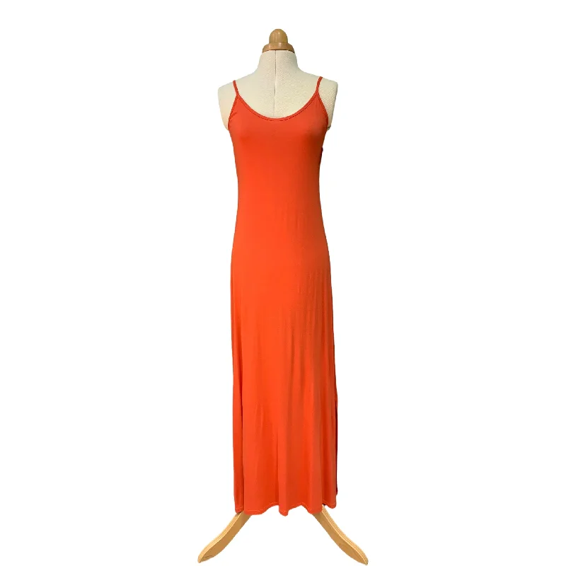 Maria Villalobos Long Slip Dress Coral