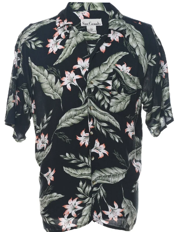 Floral Hawaiian Shirt - L Refined Women's Velvet Refined Women's Velvet