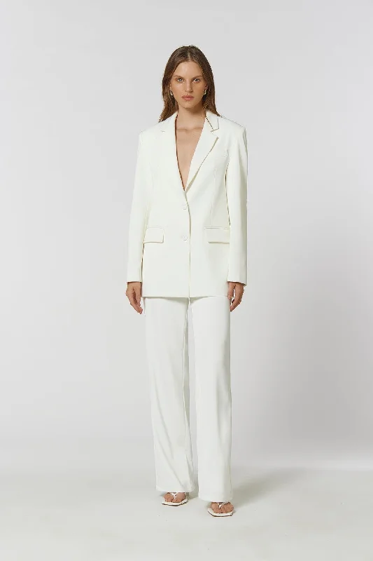 Kianna Shim Flare Pant - Ivory