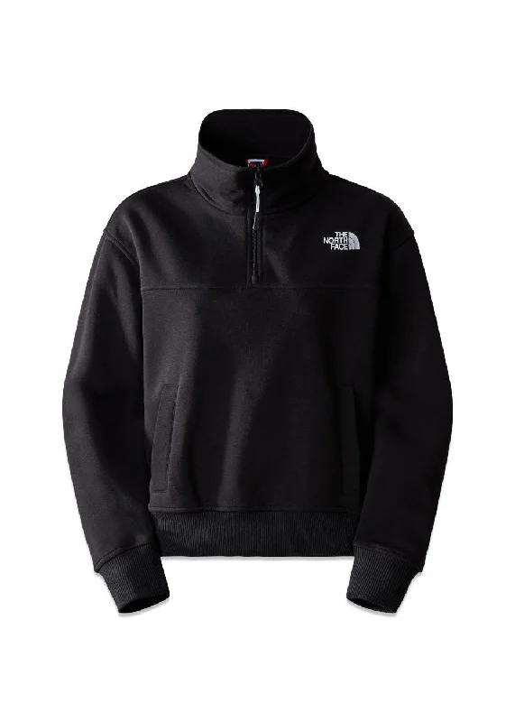 W ESSENTIAL QZ CREW - Tnf Black