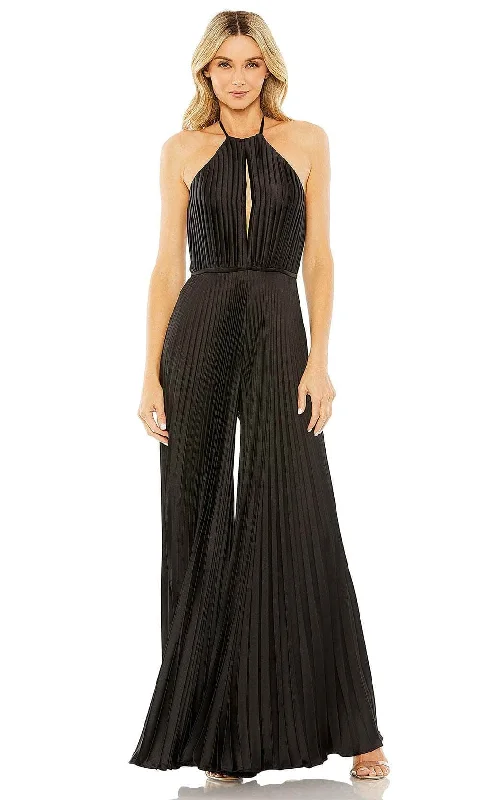 Ieena Duggal 27457 - Pleated Backless Jumpsuit