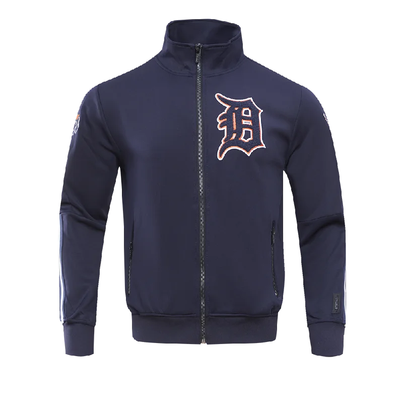 MLB DETROIT TIGERS PRO TEAM MEN'S TRACK JACKET (MIDNIGHT NAVY / ORANGE)