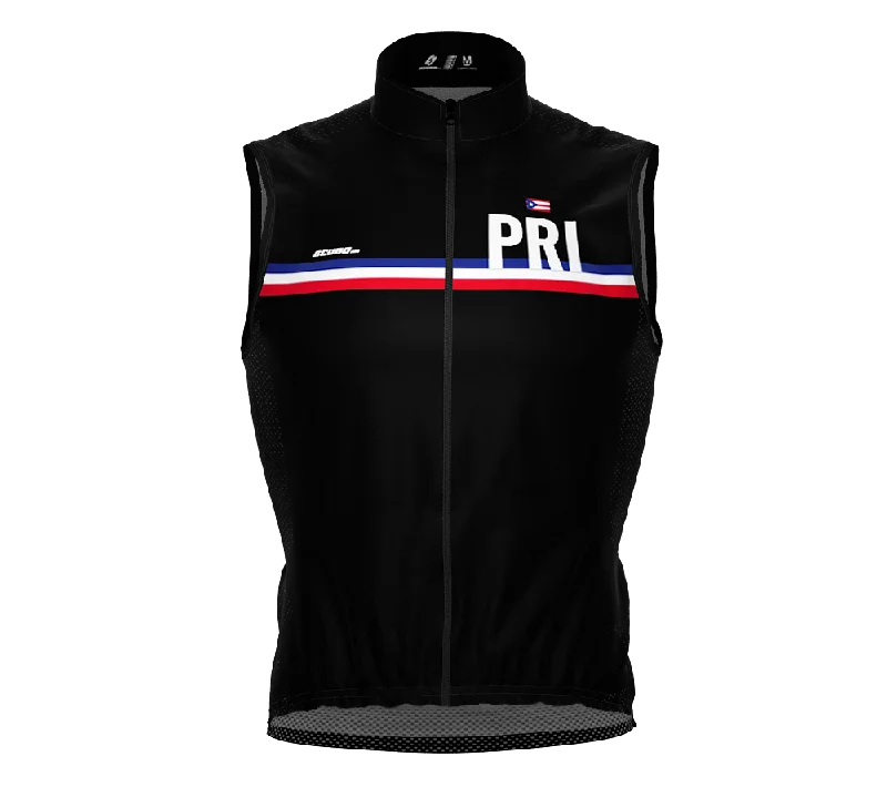 Wind Breaker Cycling Running Sports Vest Puerto Rico Country Code for Men And Women