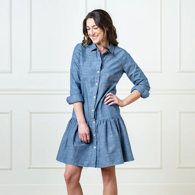 Organic Drop Waist Shirt Dress