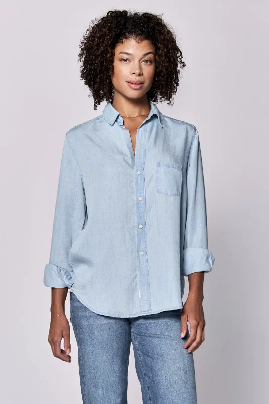 Galina Button Down - Blue Classic Women's Tweed Classic Women's Tweed