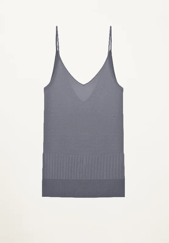 Hi Lo Cami in Slate Elegant Women's Formal  Elegant Women's Formal 