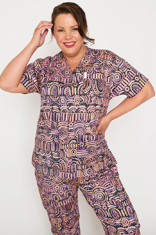 Meredith Maramayart Scrub Top Laid - back Women's Style Laid - back Women's Style