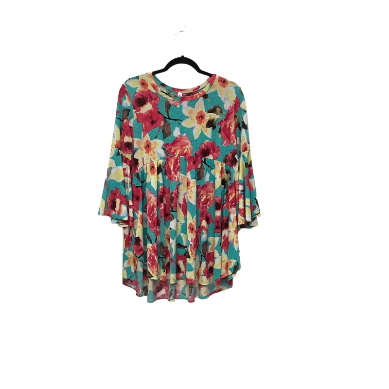 Top 3/4 Sleeve By Honeyme  Size: L Sporty Women's Athleisure  Sporty Women's Athleisure 