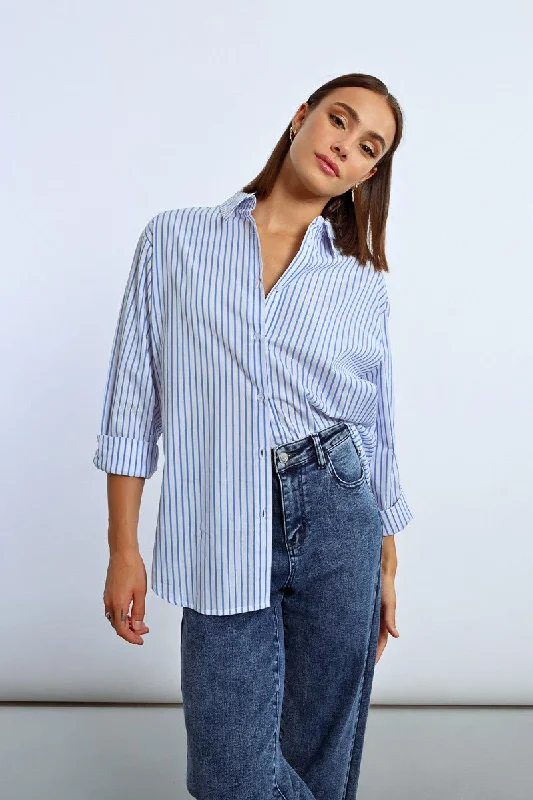 Oversized Pinstripe Shirt Cashmere Cashmere