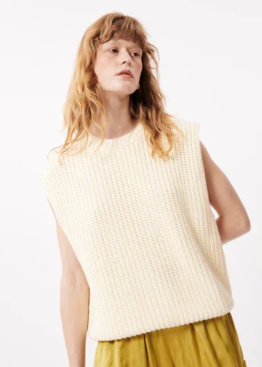 Arista Sleeveless Sweater Artistic Women's Hand - painted Artistic Women's Hand - painted