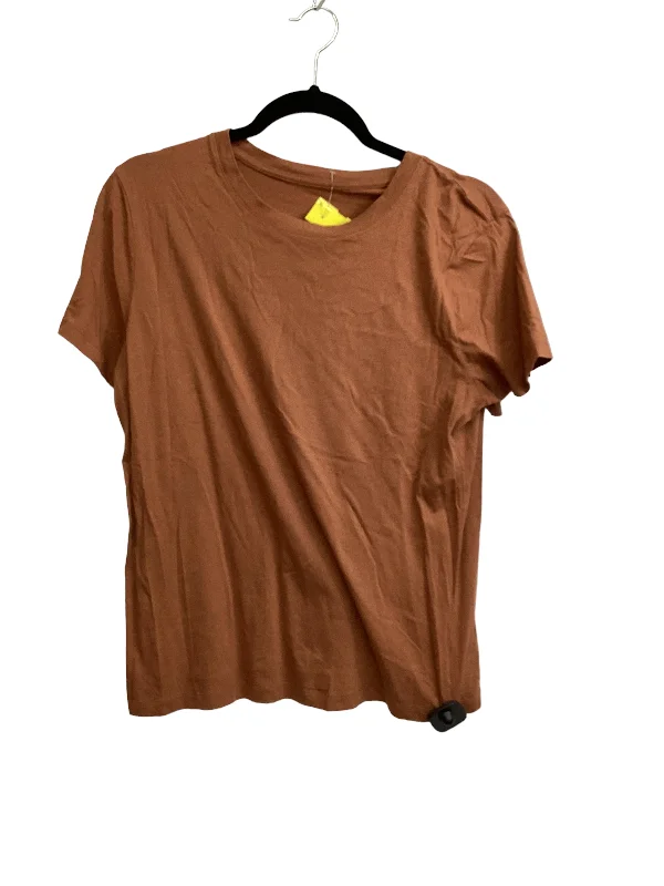 Top Short Sleeve Basic By A New Day Size: L Refined Women's Hand - crafted Refined Women's Hand - crafted Top Short Sleeve Basic By A New Day Size: L Refined Women's Hand - crafted Refined Women's Hand - crafted