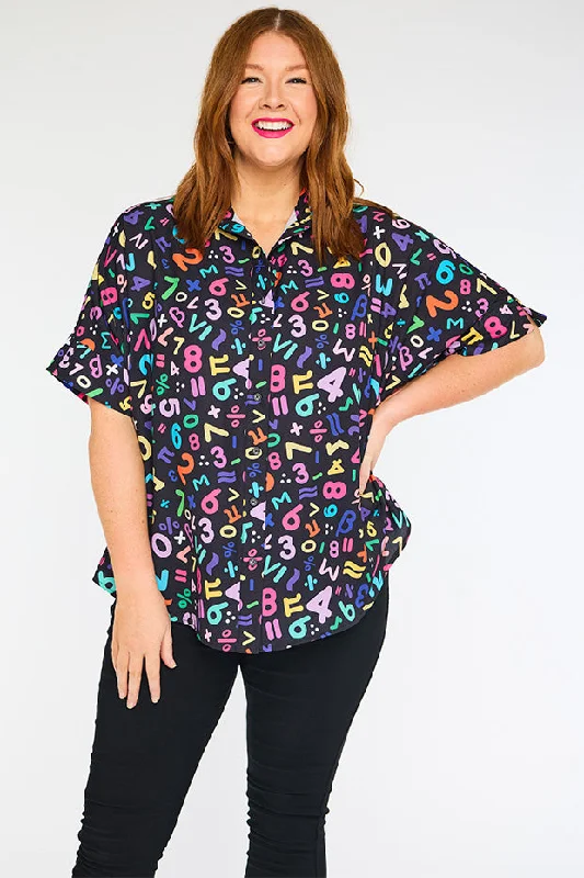Riley Maths Equations Shirt Feminine Women's Soft  Feminine Women's Soft 